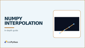 Numpy Interpolation visual for AskPython