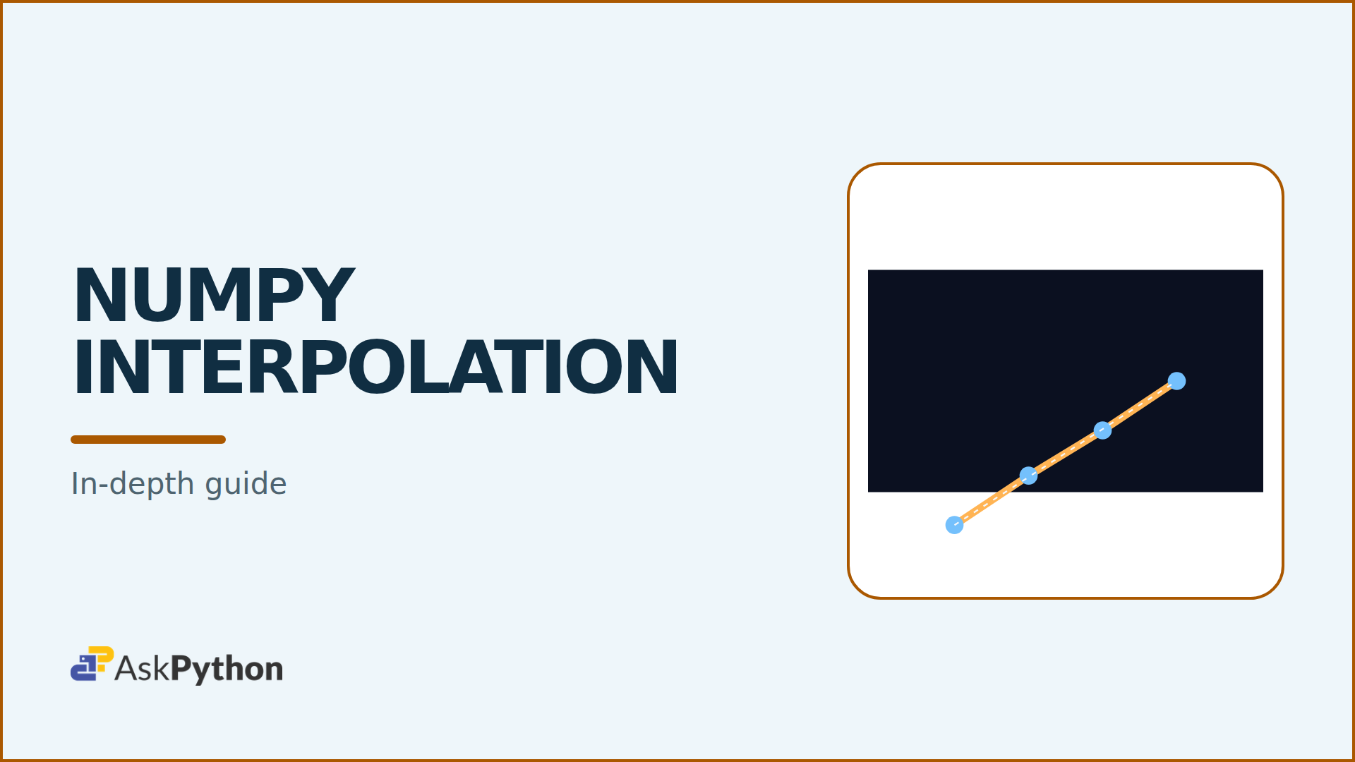 Numpy Interpolation visual for AskPython