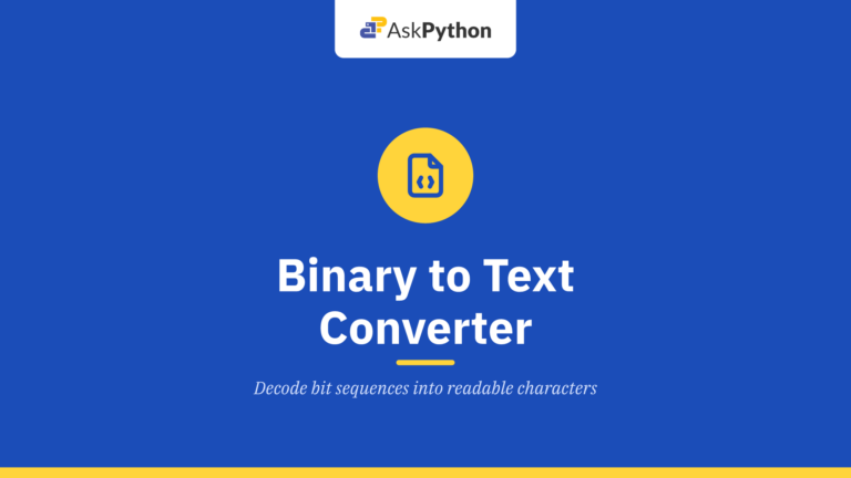 Binary to Text Converter