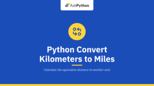 Python program to convert Kilometers to Miles