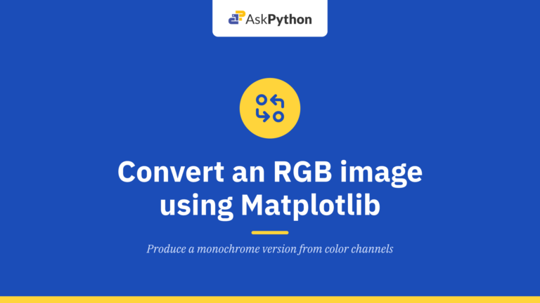 Convert an RGB image into grayscale using Matplotlib