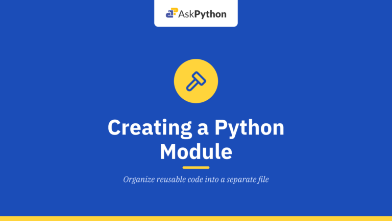 Creating a Python Module