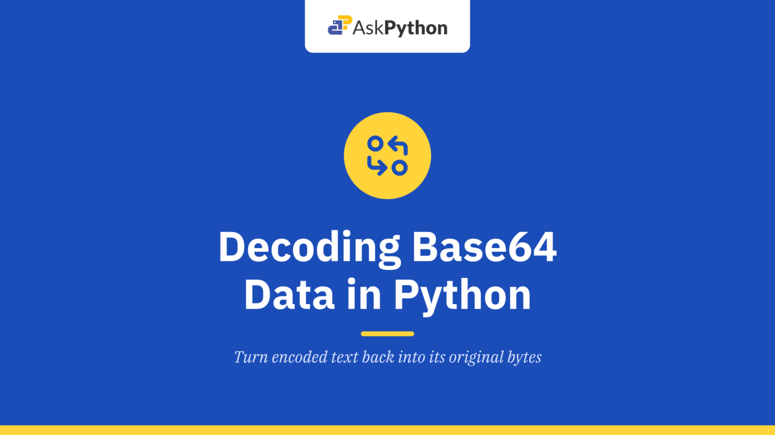 Decoding Base64 Data in Python - AskPython