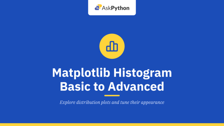Matplotlib Histogram from Basic to Advanced