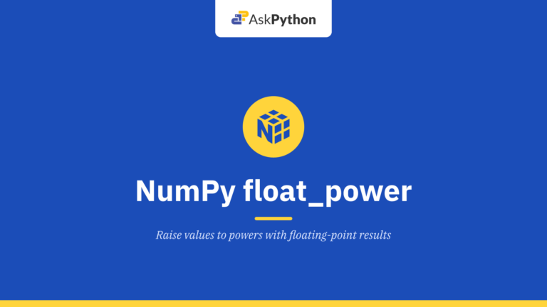 NumPy float_power