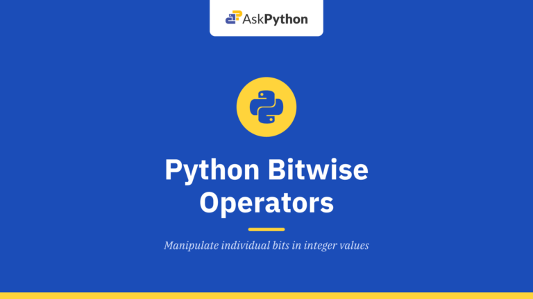 Python Bitwise Operators
