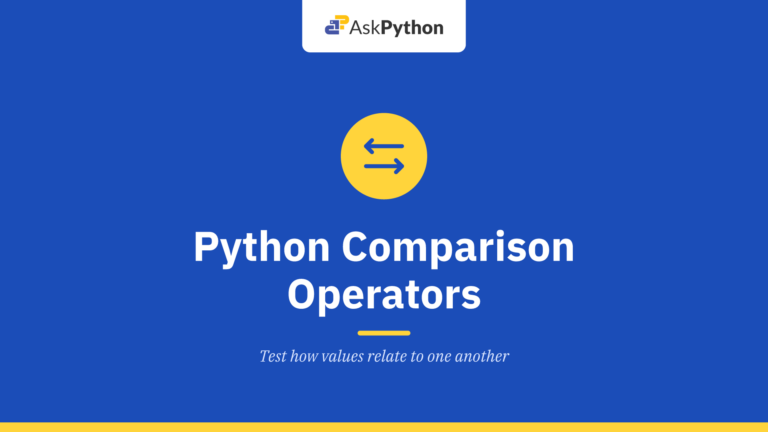 Python Comparison Operators