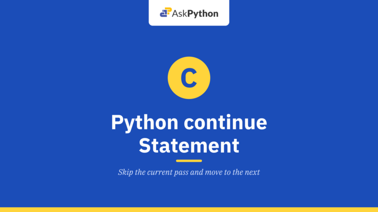 Python continue Statement
