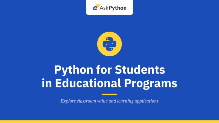 Python for students: why this language is important for educational programs
