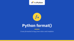 Python format() function
