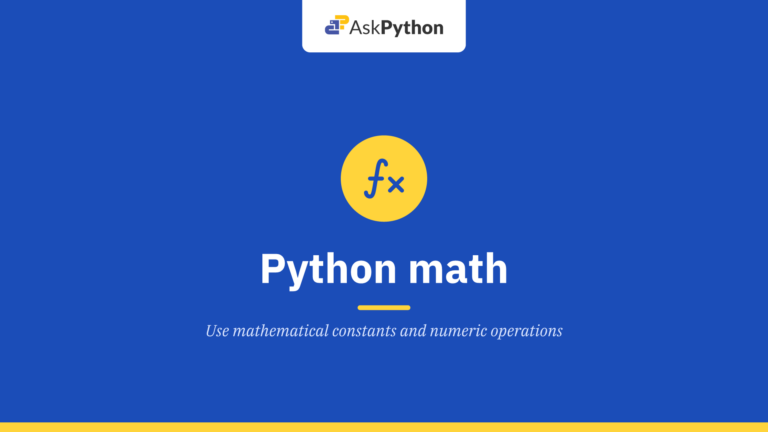Python math Module