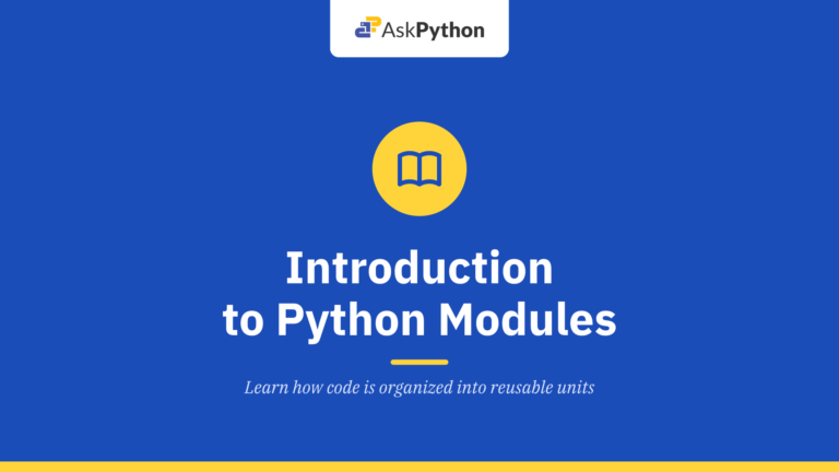 Introduction to Python Modules
