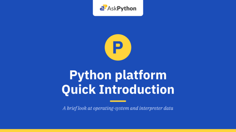 Python platform module – Quick Introduction