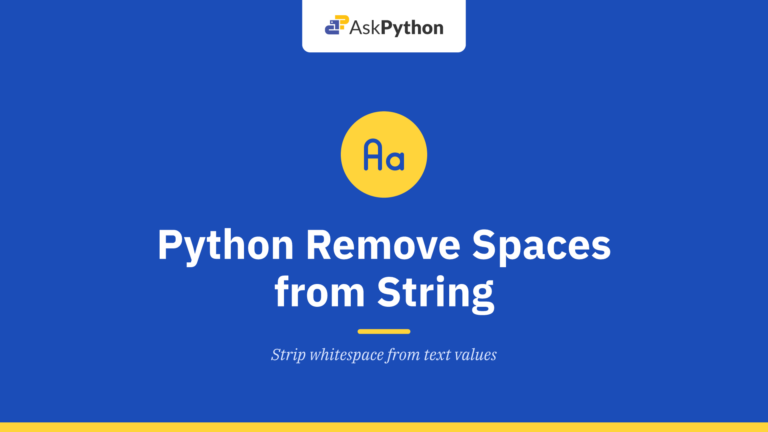 Python Remove Spaces from String