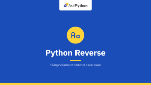 Python Reverse String