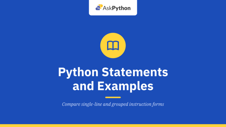 Python Statements – Multiline, Simple, and Compound Examples