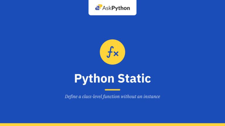 Python Static Method