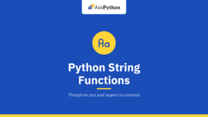 Python String Functions