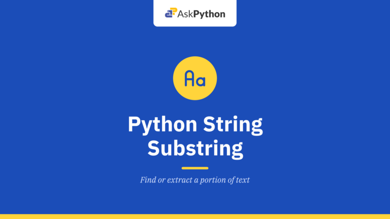 Python String Substring