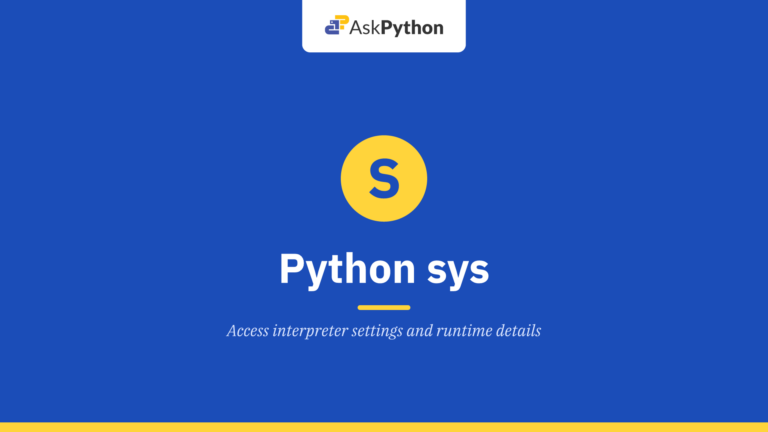 Python sys Module
