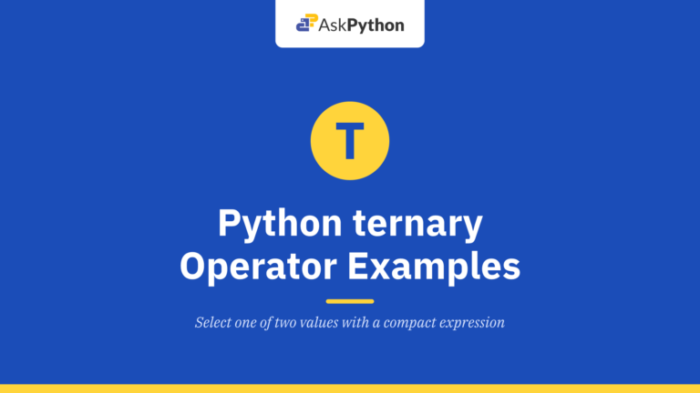 Python ternary Operator Examples