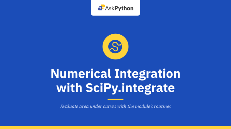Numerical Integration with SciPy.integrate