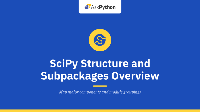 SciPy Library Structure and Subpackages Overview