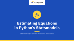 Generalized Estimating Equations (GEE) in Python’s Statsmodels