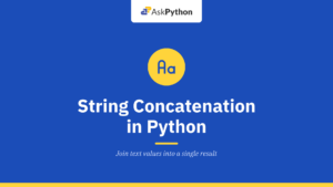 String Concatenation in Python