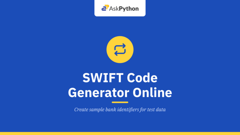 SWIFT Code Generator [Free Online]