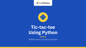 Tic-tac-toe using Python