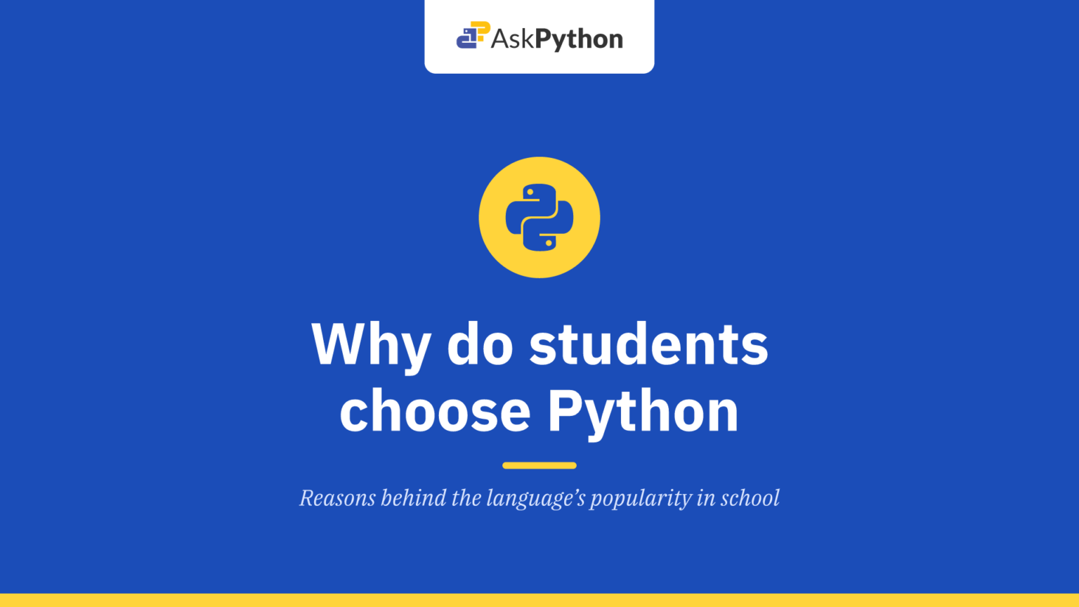 Why Python Matters for Students - AskPython