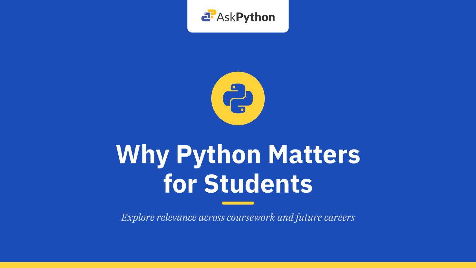 Why Python Matters for Students - AskPython