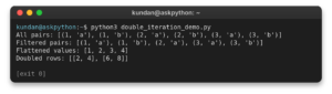 Double Iteration in Python List Comprehensions