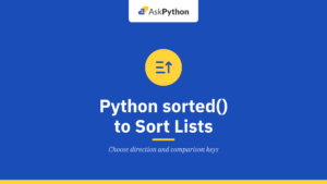 Python sorted() to Sort Lists