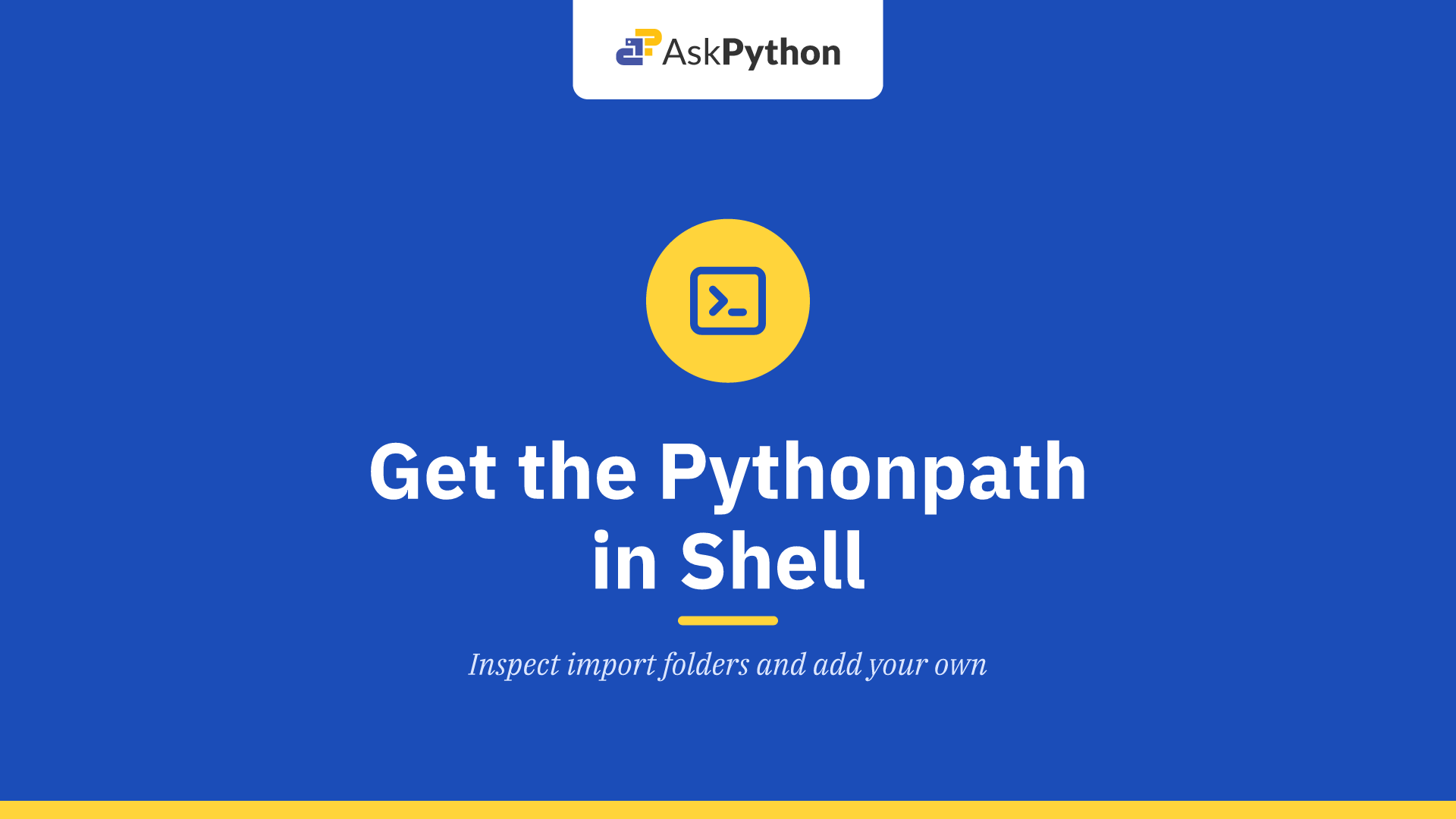 How to Get the Pythonpath in Shell?