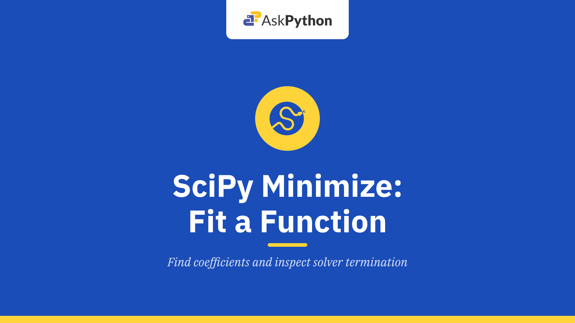 SciPy Minimize: Fit a Function and Check the Result